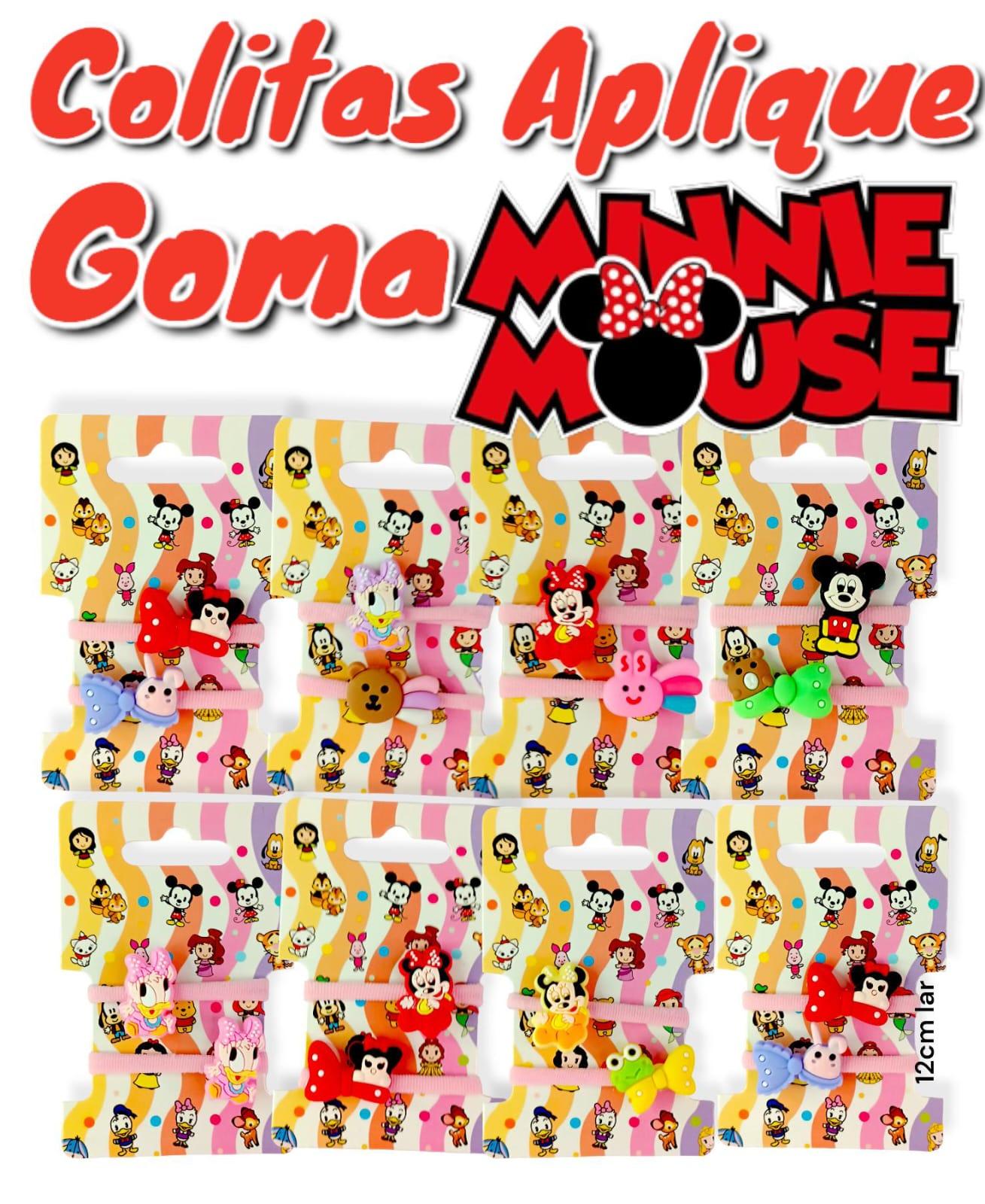 Colitas Aplique Goma Minnie Mouse 